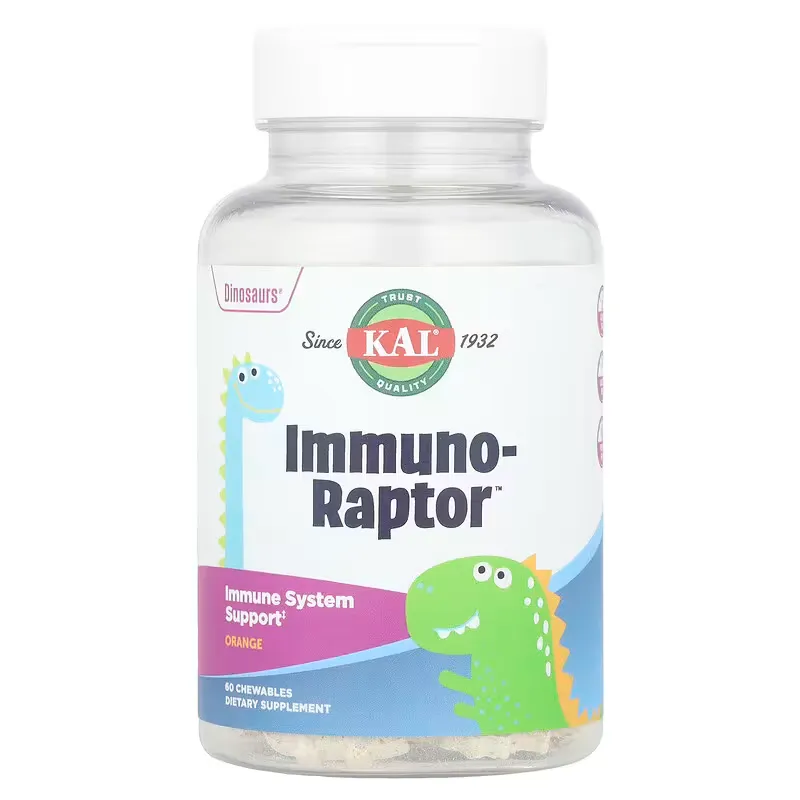 KAL Immuno-Raptor – імунітет дітям, апельсин, 60 табл